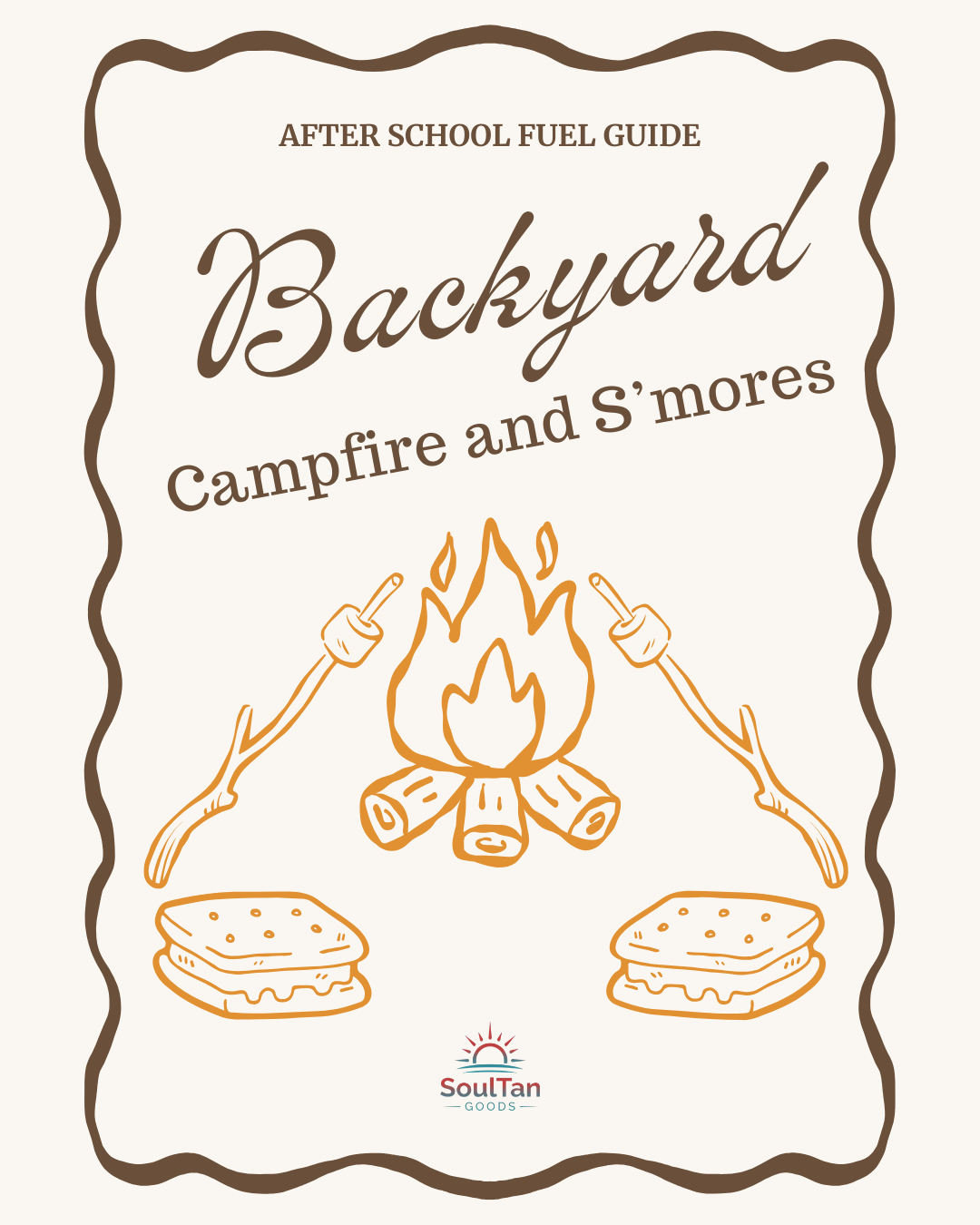 After School Fuel: Backyard Campfire & S'mores Bar