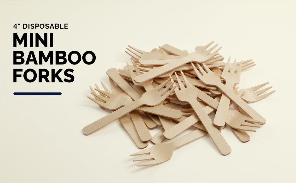 Mini Bamboo Forks