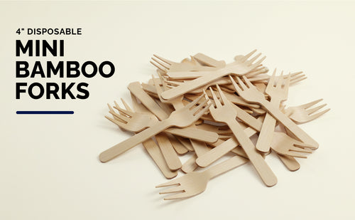 Mini Bamboo Forks